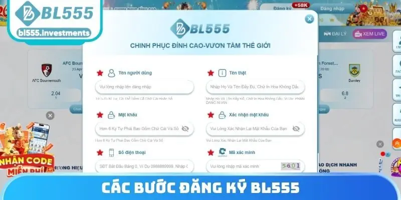Các bước đăng ký BL555
