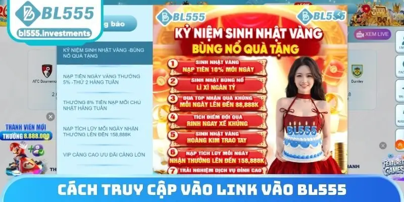 Cách truy cập vào Link vào BL555