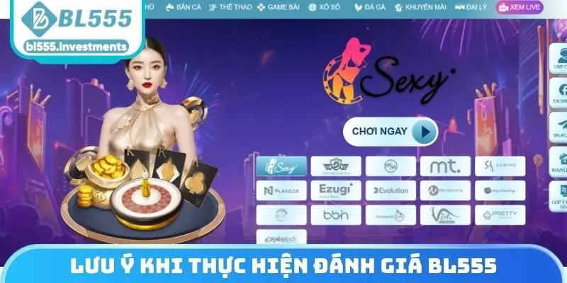 Lưu ý khi thực hiện đánh giá BL555